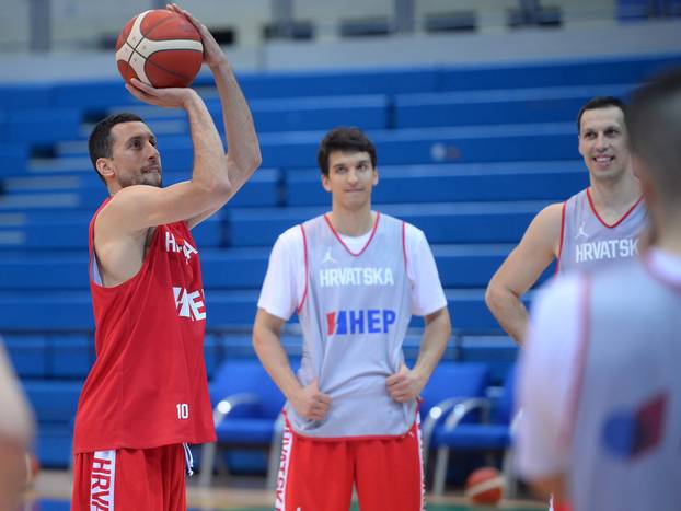 Zagreb: Trening košarkaške reprezentacije uoči kvalifikacija za EuroBasket