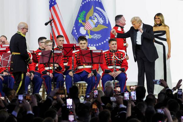 Commander in Chief Ball in honor of Donald Trump's inauguration in Washington