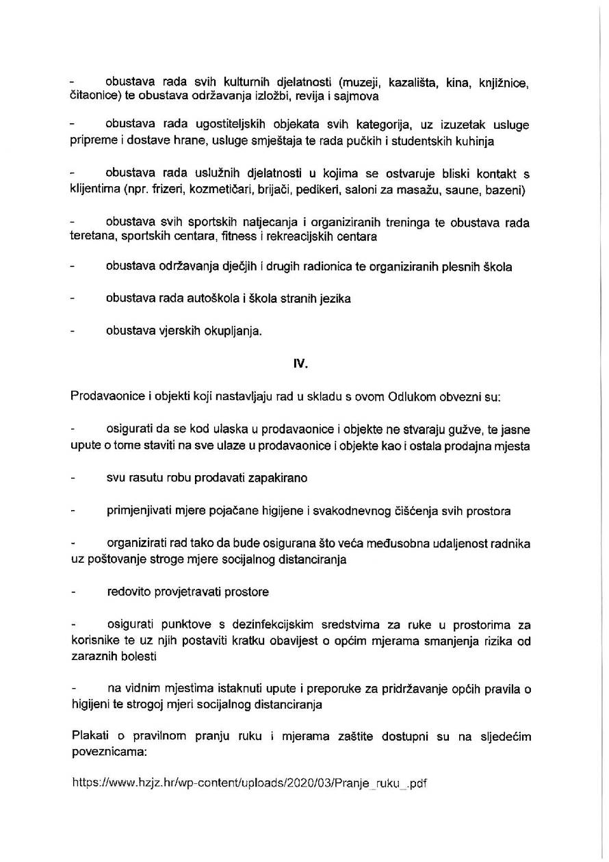 Nema okupljanja s više od pet ljudi, nema prelazaka granica!