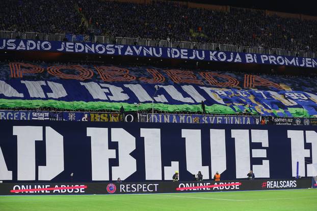 Navijači na stadionu Maksimir tijekom utakmice između Dinama i Milana