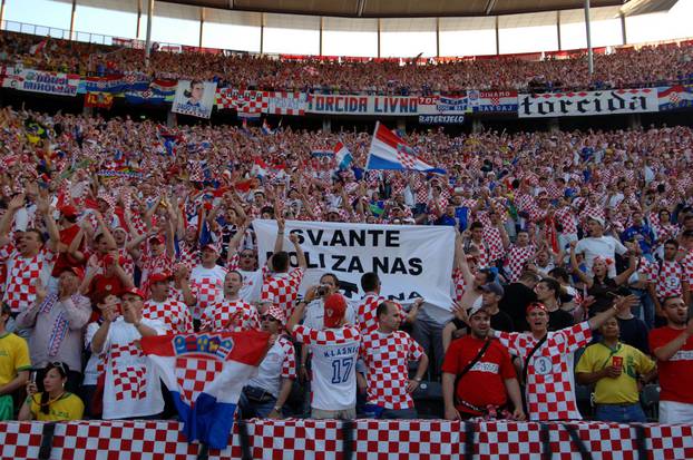 Berlin: Svjetsko nogometno prvenstvo 2006., prvo kolo skupine F, Hrvatska - Brazil, 13.06.2006. 