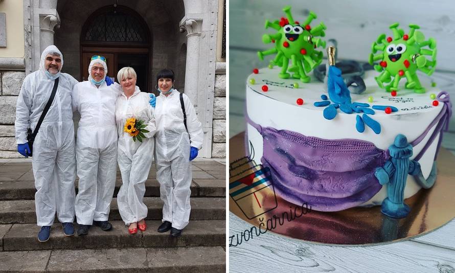 Naša svadba u skafanderima: 'Jeli smo tortu u obliku korone'