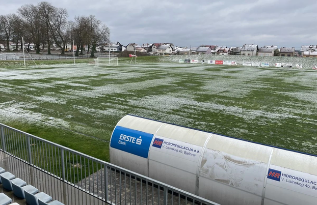 FOTO Pogledajte potopljeni nogometni teren kod Bjelovara