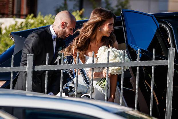 Split: Vjenčanje Hajdukovog nogometaša Anthonyja Kalika i Ivone Glavaš