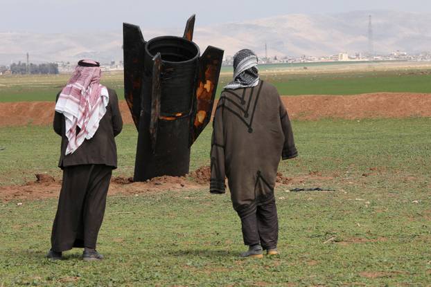 Missile falls near Qamishli International Airport