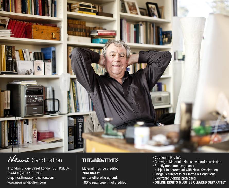 Terry Jones at home in London.