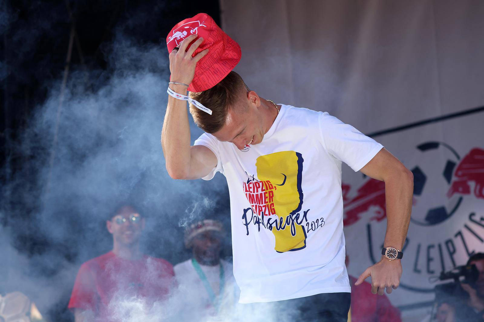 RB Leipzig - Celebration after cup victory