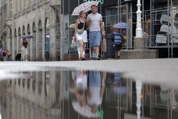 Ljetna kiša u Zagrebu