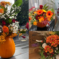 Odlična ideja za Noć vještica: Vaze od bundeve s cvijećem