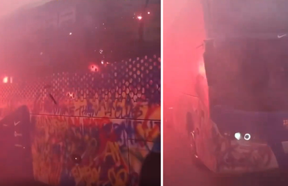 VIDEO Kaotične scene uoči utakmice LP-a: Navijači Barce kamenovali bus svoje momčadi!