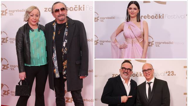 Dimšić blistala u ružičastom na 70. Zagrebačkom festivalu, a Bebek došao u pratnji supruge