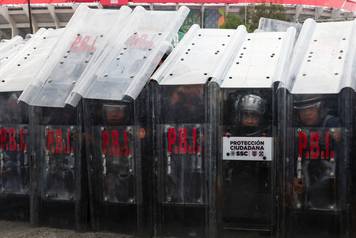 Protest march ahead of the opening match of the 2026 FIFA World Cup in Mexico City