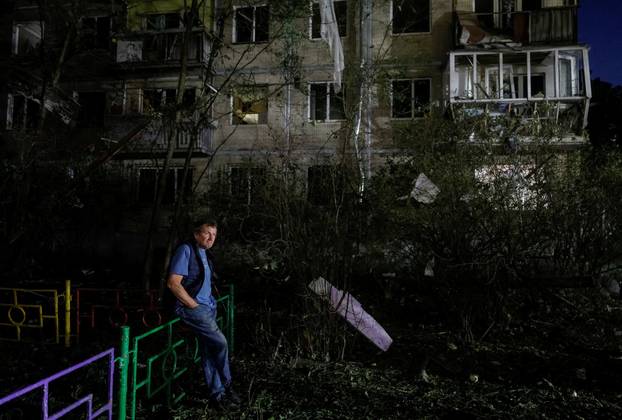 Russian missile strike in Kyiv