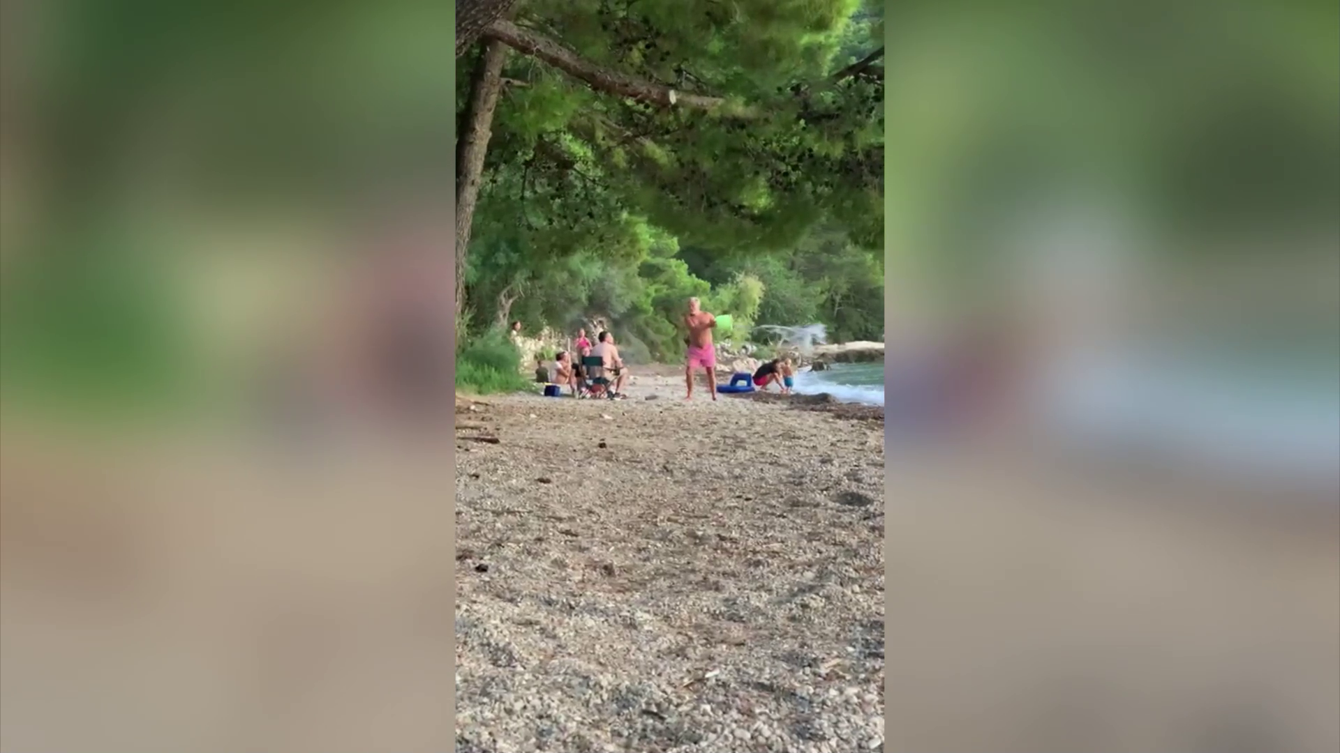 VIDEO Turisti na Pelješcu palili vatru ispod borova na plaži. Došetao im čovjek i ugasio ju