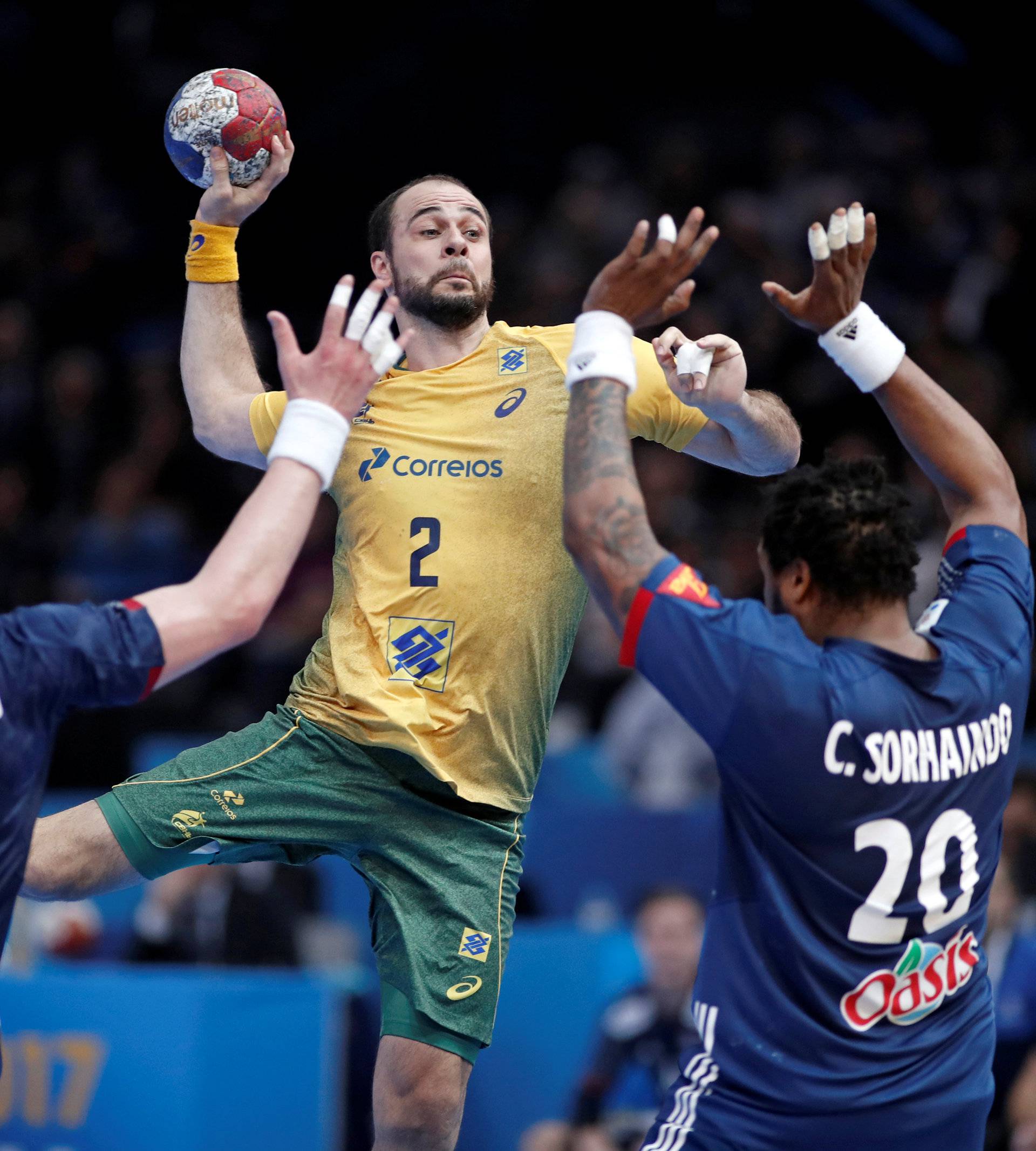 Men's Handball - France v Brazil - 2017 Men's World Championship Main Round - Group A