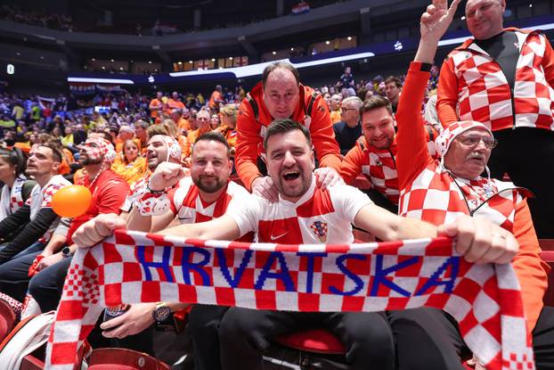 Susret Švedske i Hrvatske u prvom krugu EHF Europskog prvenstva, navijači
