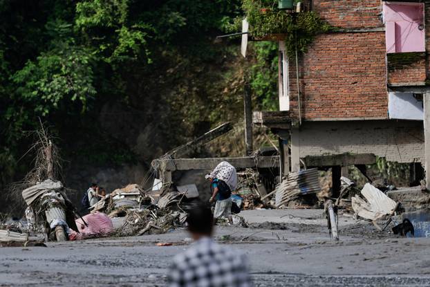 Aftermath of devastating floods in Trishuli