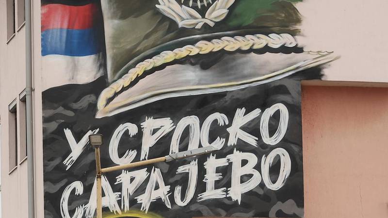 FOTO U Istočnom Sarajevu osvanuo mural zločincu Mladiću