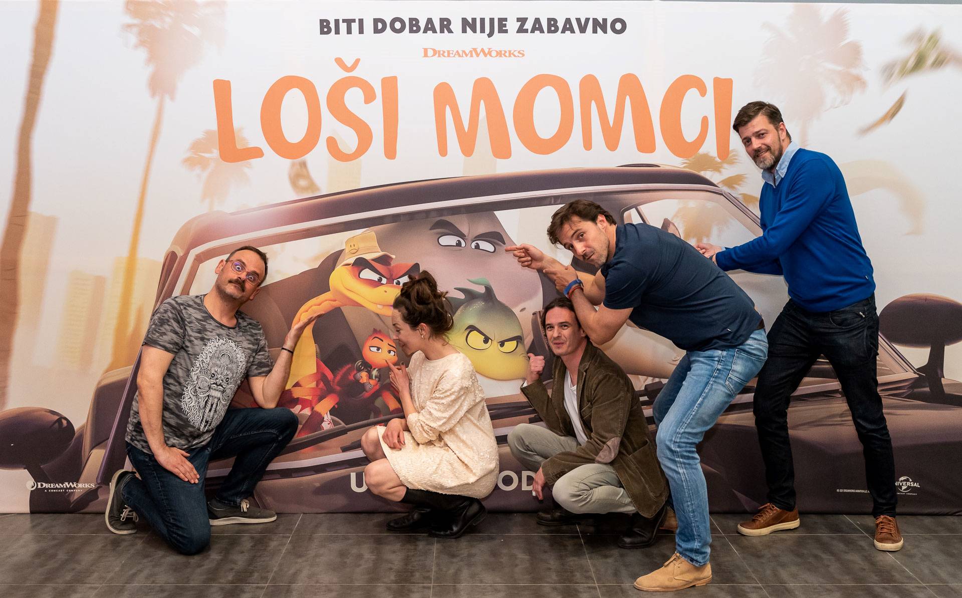 Loši momci se okupili na premijeri animiranog filma