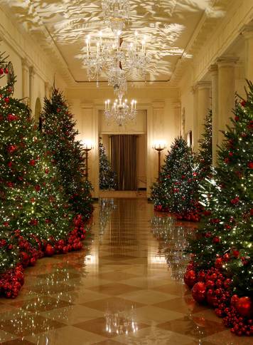 Christmas Press Preview at the White House in Washington