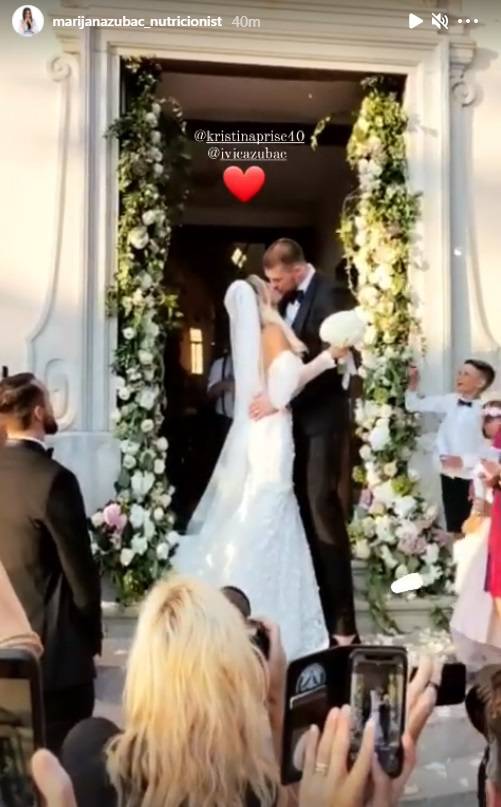Naš NBA košarkaš Ivica Zubac i Kristina Prišč vjenčali su se: Slavlje je trajalo dva dana