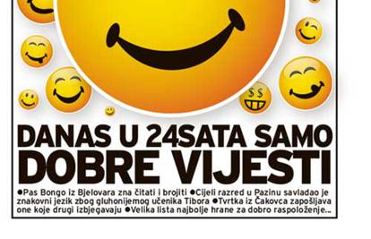 Danas posebno izdanje novina 24sata: Samo pozitivne vijesti!