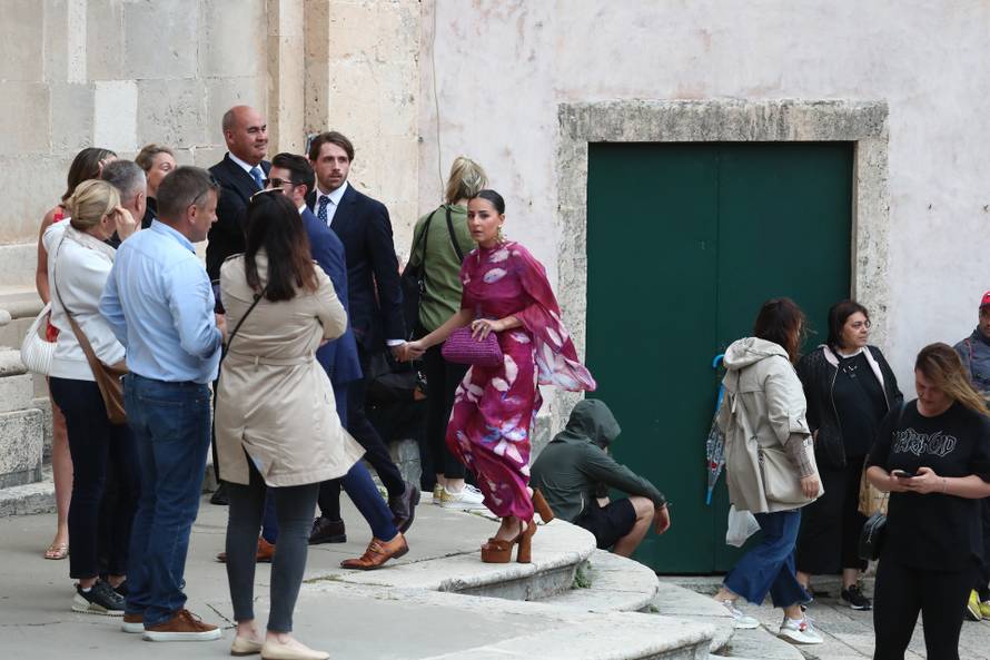 ARHIVA - 2024. Dubrovnik: Vjenčanje Nicole Artukovich i Liama Stewarta u crkvi sv.Ignacija