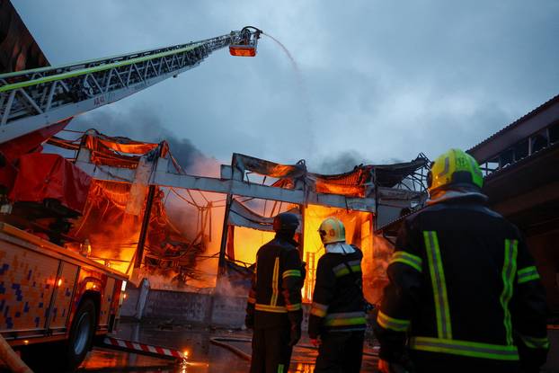Aftermath of a Russian missile attack in Kyiv