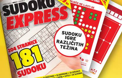 Uz novi Sudoku Express na poklon društvene igre "Čovječe ne ljuti se" i "Mlin"