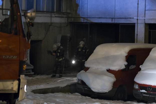 ARHIVA - 1.1.2015. Zagreb: Na elektri?nim instalacijama unutar prostorija Vjesnika izbio požar