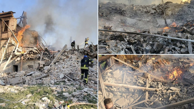 Ukrajinski guverner: Rusko bombardiranje ukrajinske škole ubilo dvoje, 60 pod ruševinama