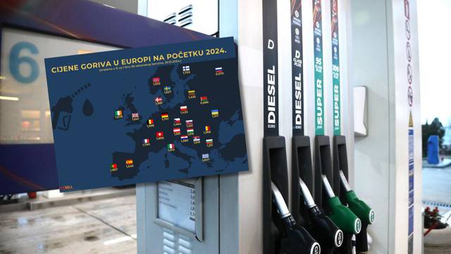 Gorivo opet raste od utorka, a infografika pokazuje kolika je cijena benzina u ostatku Europe
