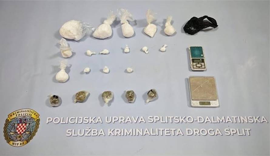 VIDEO U dvije splitske akcije zaplijenjeno više kilograma marihuane i 66 grama speeda