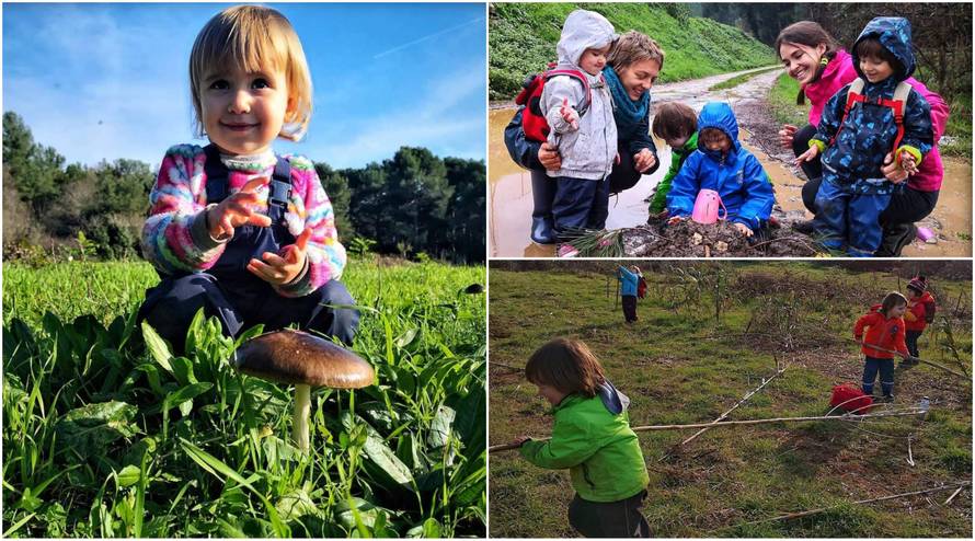 Šumski vrtić u Puli: Mališani se vesele igri u blatu i lokvama