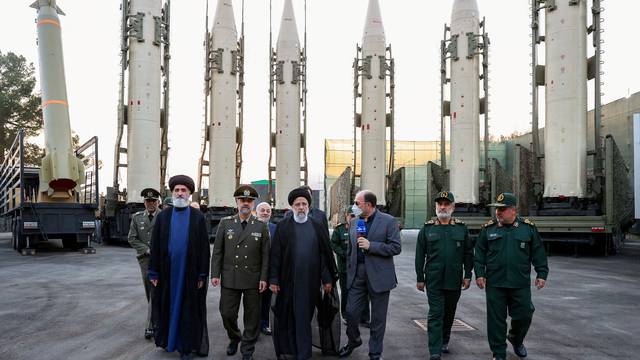 FILE PHOTO: Iranian President Raisi attends the joining ceremony of ballistic missiles to the Armed Forces, in Tehran