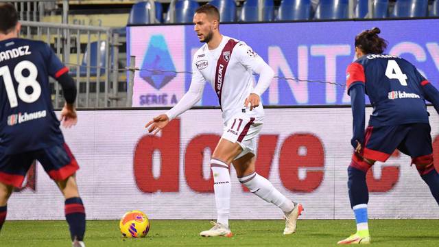 italian soccer Serie A match - Cagliari Calcio vs Torino FC