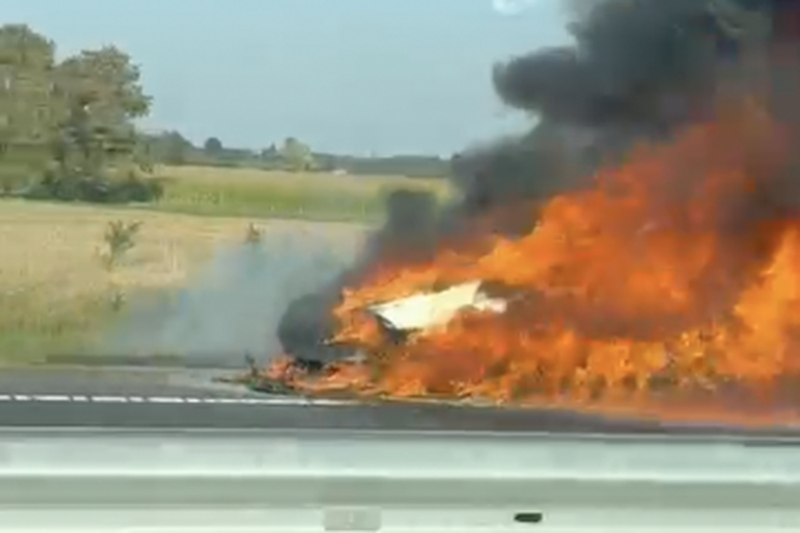 Požar automobila na autocesti A3