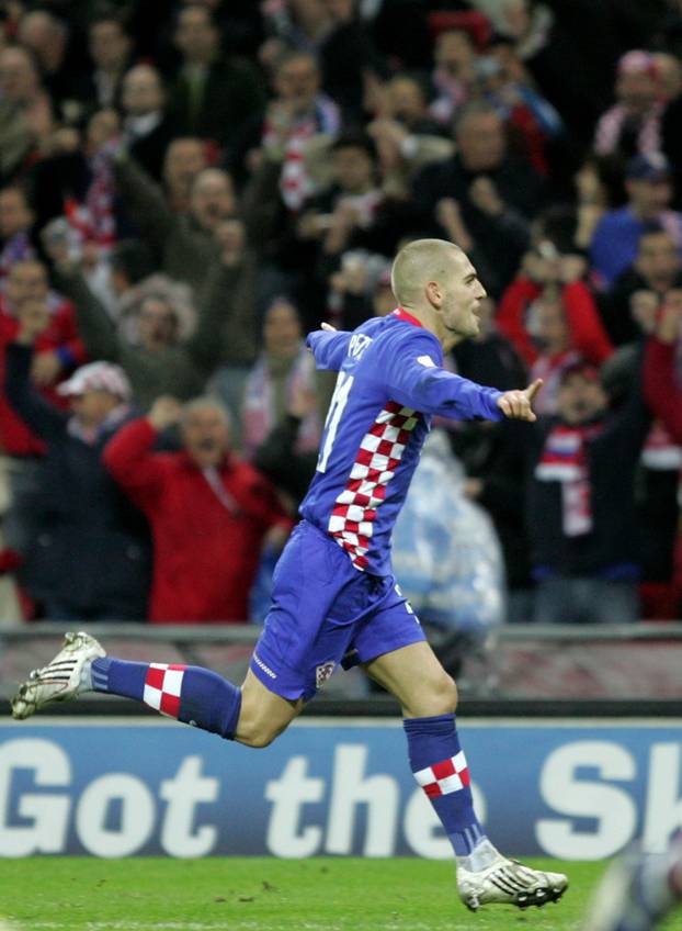 ARHIVA - 21.11.2007. Hrvatska nogometna reprezentacija na Wembleyju pobijedila Englesku 3-2