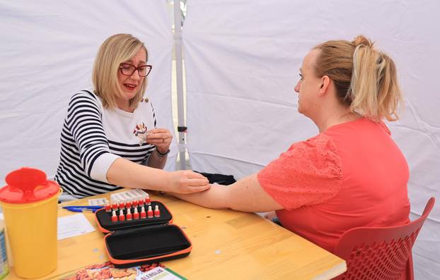 Zagreb: Obilježavanje Svjetskog dana zdravlja na Trgu bana Josipa Jelačića