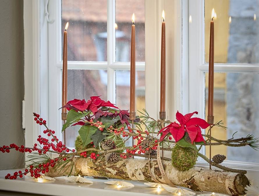 Adventski ukrasi s božićnim zvijezdama