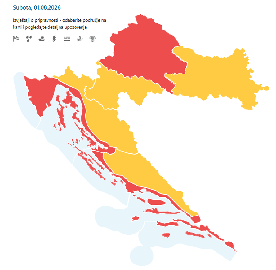 CRVENI ALARM Temperature i do 39  °C, evo što nas sve očekuje...