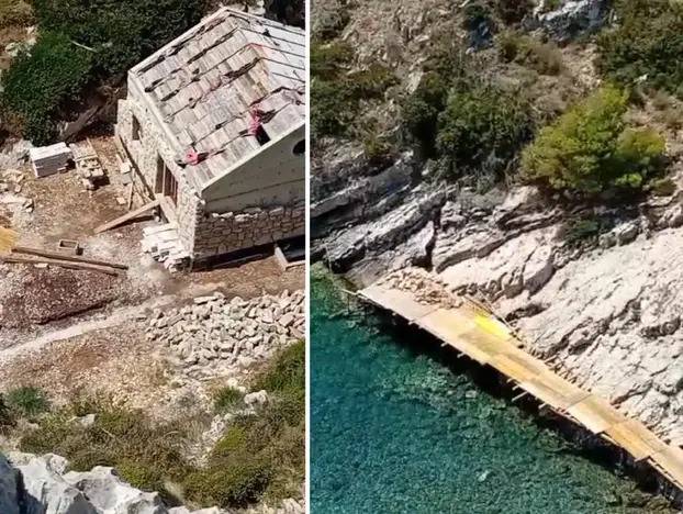 Biseri bespravne gradnje diljem Hrvatske: Ilegalno su betonirali plaže, stube, bazene, grobove...