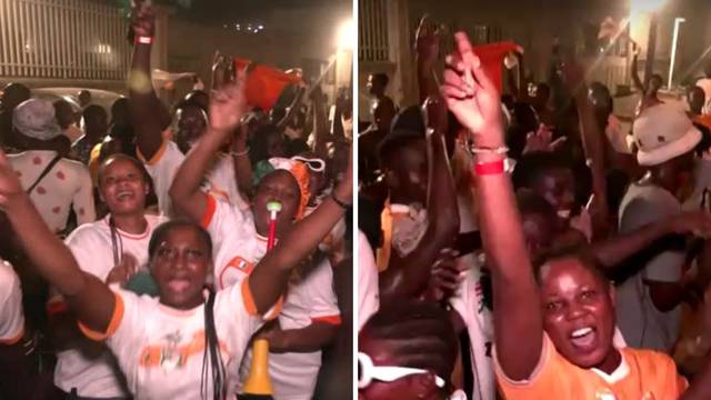 VIDEO Pogledajte ludnicu u Abidjanu nakon pobjede protiv Senegala. Slavili su dugo  u noć