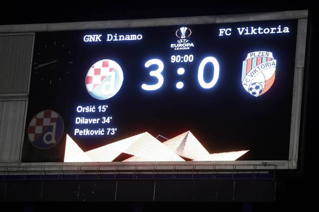 Zagreb: Dinamo se pobjedom nad Viktorijom (3:0) plasirao u 1/8 finala UEFA Europske lige 