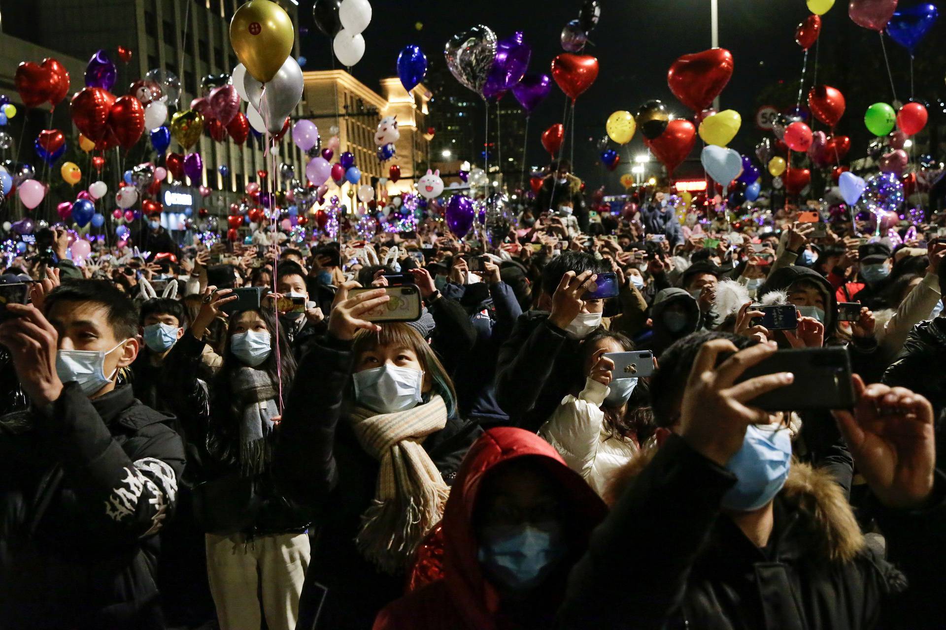 New Year's Eve celebrations in Wuhan