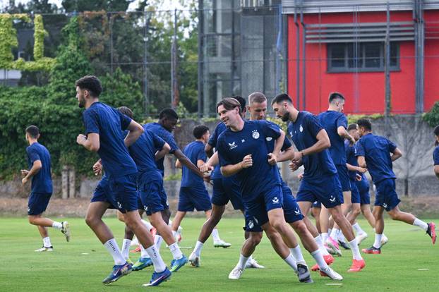 Zagreb: Trening nogometaša Dinama uoči utakmice protiv Vikinga