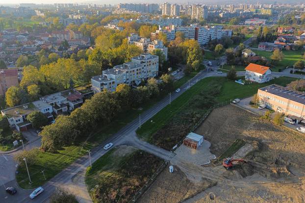 Snimke iz zraka po?etka radova na proširenju i rekonstrukciji Sarajevske ceste u Zagrebu