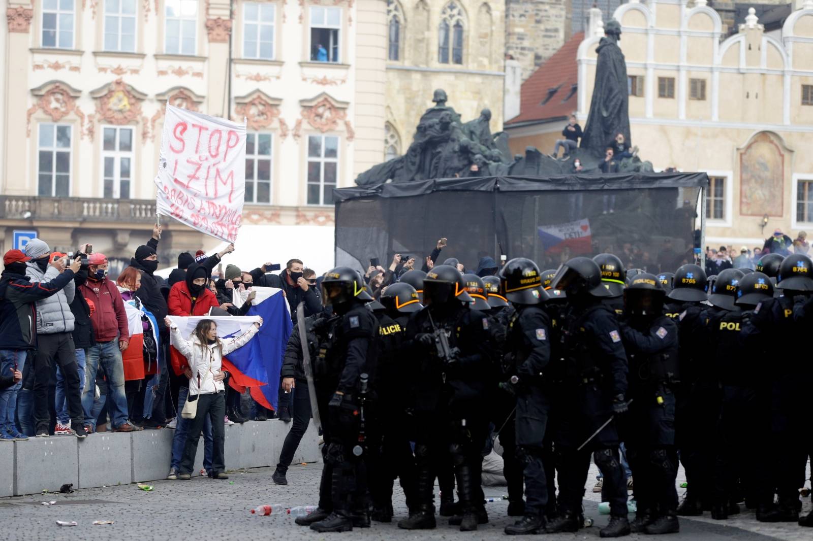 Demonstration against the Czech government's COVID-19 restrictions in Prague