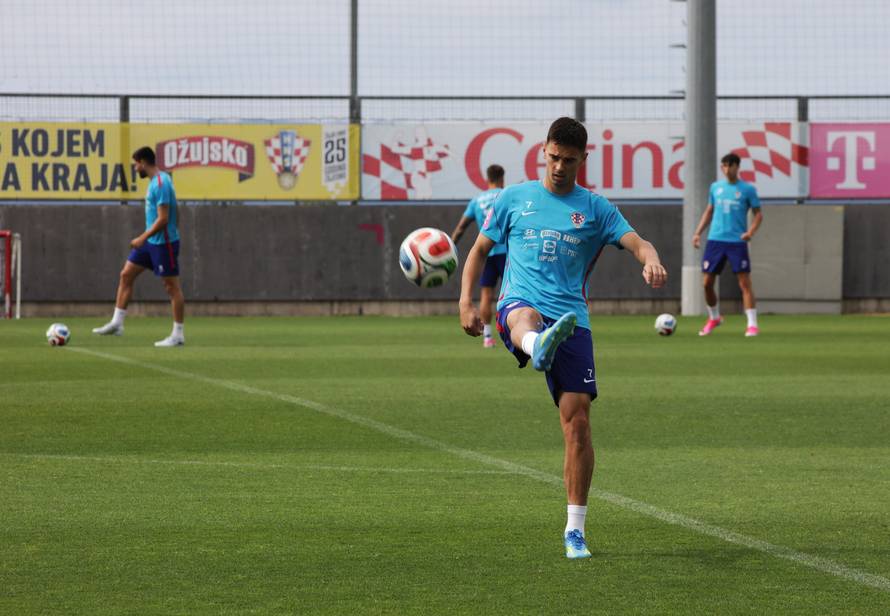 Rijeka: Trening Hrvatske nogometne reprezentacije