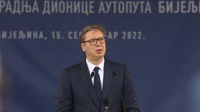 Aleksandar Vučić na otvorenju radova autoceste Rača - Bijeljina